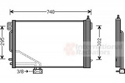 VAN WEZEL 30005493 -  Конденсатор, кондиционер